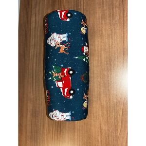 V17. The Sleepy‎ sloth Rudolph Red Nose Reindeer Mini Blanket GUC 26x36